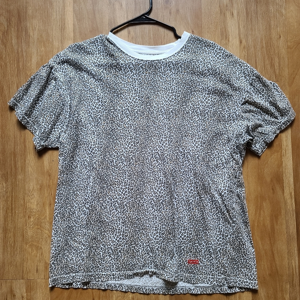 Supreme x Hanes Cheetah Print T-Shirt